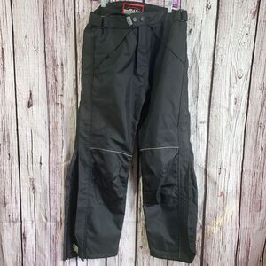 Bilt Motorcycle Pants Size 34 BLW 13 Black With Liner Zip Seams Knee Pads